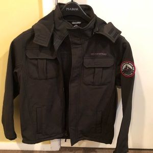 Waterproof black jacket,